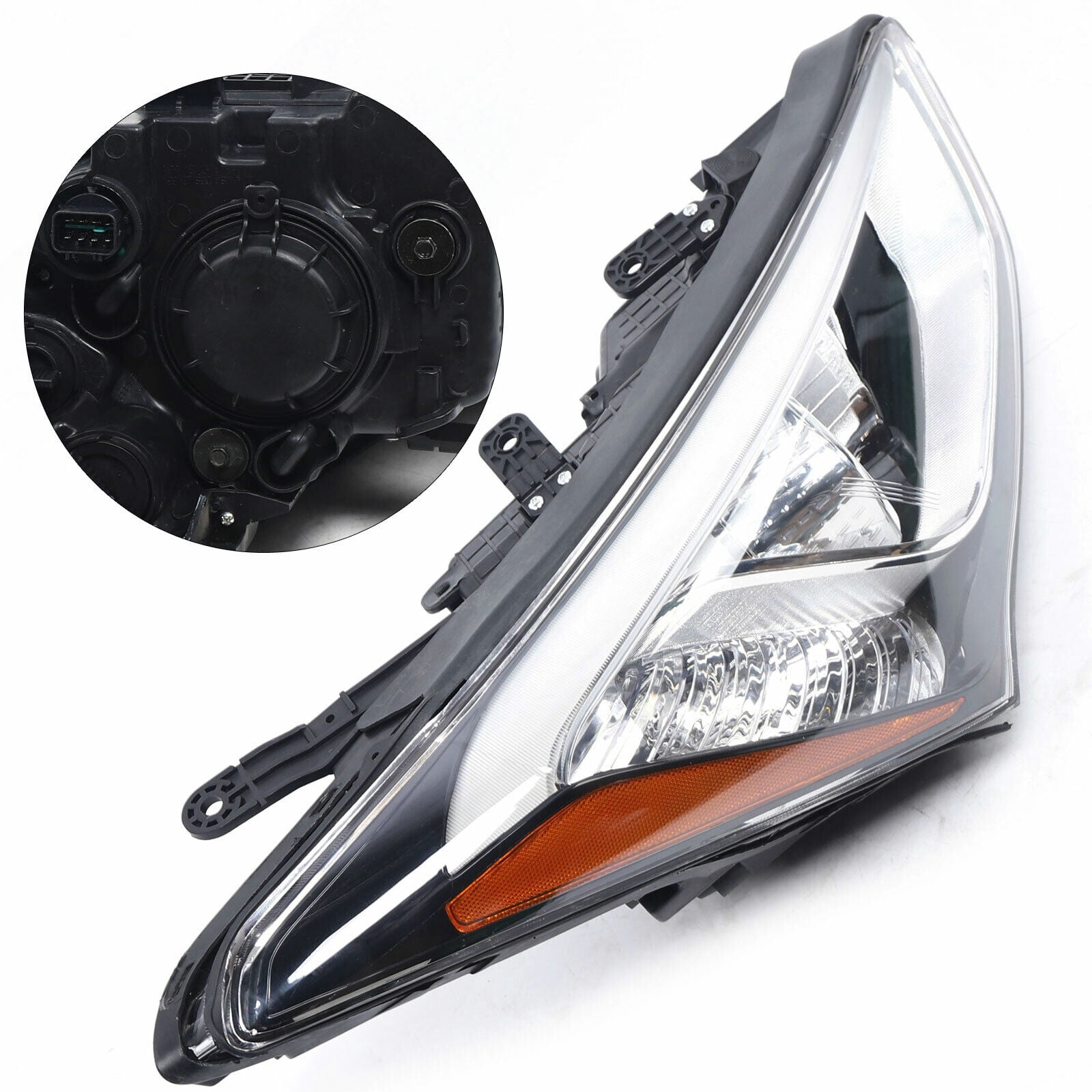 Headlight For 2013-2016 Hyundai Santa Fe Passenger Side Headlamp Assembly  Headlight Assembly for 2013-2016 Hyundai Santa Fe Halogen Passenger Side Right Headlight Front Lamp