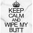 thumbnail image 2 of Keep Calm and Wipe New Parents Humor Romper Boys or Girls Infant Baby Brisco Brands 24M, 2 of 6