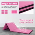 thumbnail image 4 of YRLLENSDAN Gymnastics Mats, Cartwheel Mat Wrestling Mat Yoga Mat Thick 2 Inch Folding Exercise Mat Tumbling Mats for Gymnastics for Home, Pink, 4 of 7