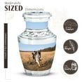 thumbnail image 2 of JAGASY Dog Burial Urn for Ashes for Women, Light Blue Urns for Human Ashes Keepsake, Small Decorative Urns for Daughter, Handmade Cremation Urn for Son, (3 Inch), 2 of 7