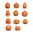 thumbnail image 2 of Decoraciones de Calabaza BLESIY 11 piezas de resina Naranja Amarillo, 2 of 8