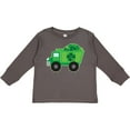 thumbnail image 3 of Inktastic St Patricks Day Irish Clover Dump Truck Childs Boys Long Sleeve Toddler T-Shirt, 3 of 5