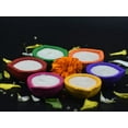 thumbnail image 2 of Set of 6 Small Diya Assorted color (Made of Clay with small content of wax), 2 of 9
