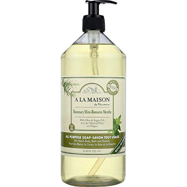 A La Maison de Provence Liquid Hand Soap, Rosemary Mint - 33.8 oz