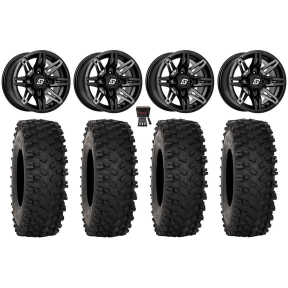 Sedona Rukus 14" Wheels Black 32" ATX470 Tires Polaris RZR XP 1000 / PRO XP / Ranger XP 900/1000