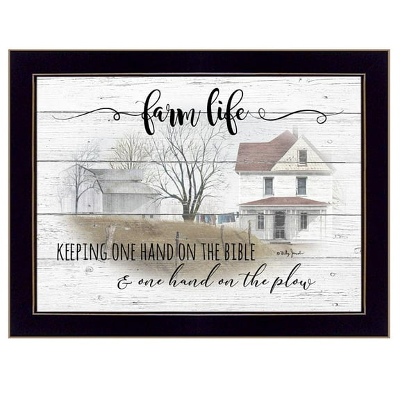 TrendyDecor4U Farm Life By Billy Jacobs Ready To Hang Framed Print BJ1204-712