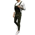 thumbnail image 3 of JDinms Men's Denim Bib Overalls Slim Fit Jumpsuit with Pocket, 3 of 4