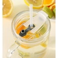 thumbnail image 3 of Vaso de vidrio con tapa y asa de silicona - Sin BPA para niños y adultos, 13.5 oz con escala para agua, leche y jugo (cactus), 3 of 5