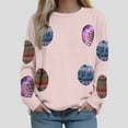 thumbnail image 2 of Futezty Christmas Sweaters for Women Cute Sequin Crewneck Sweatshirts Holiday Santa Oversized Pullover Tops, 2 of 4