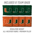 thumbnail image 4 of YouTheFan NCAA Miami Hurricanes 2' x 3' Cornhole Game, 4 of 6