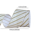 thumbnail image 2 of WWG Cloth Ribbon, Flexible Pliable Holiday Ribbon, Sturdy Long Lasting, Effortless to Cut, Decorative for Gift Boxes, Wreaths, Fences, Christmas, Home, Party, Gift Packaging, Includes 1 Roll, 2 of 6