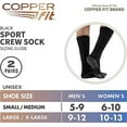 Copper Fit Work Gear Work Socks, Crew Length with Advanced Cushioning