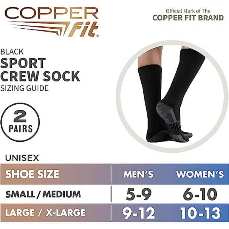 Copper Fit® Work Gear Work Socks, Crew Length with Advanced