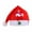 E, variant on AUDeals ‌Kids Santa Hat Festive Christmas Accessory with White Red Xmas Decorations, Holiday Photo Props for Family, Xmas Party Decor