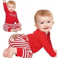 thumbnail image 2 of Christmas Outfits Baby My First Christmas Rompers Clothes Set, 2 of 6