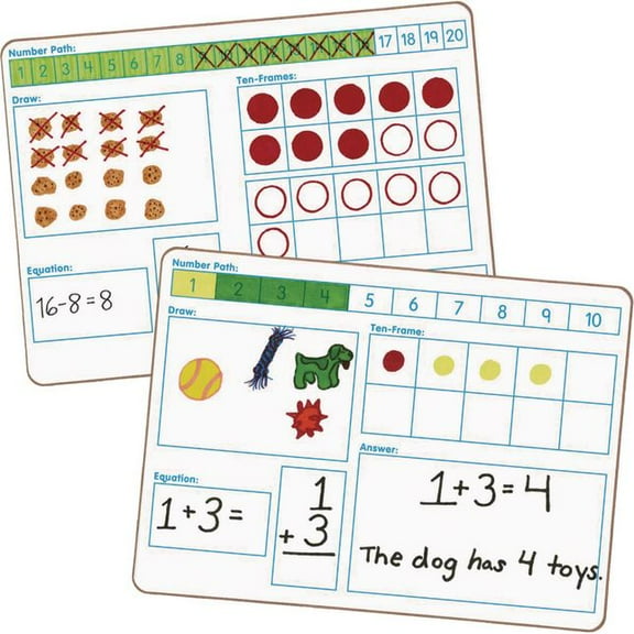 Solving Problems Two-Sided Dry Erase Boards Set ? 6 Boards