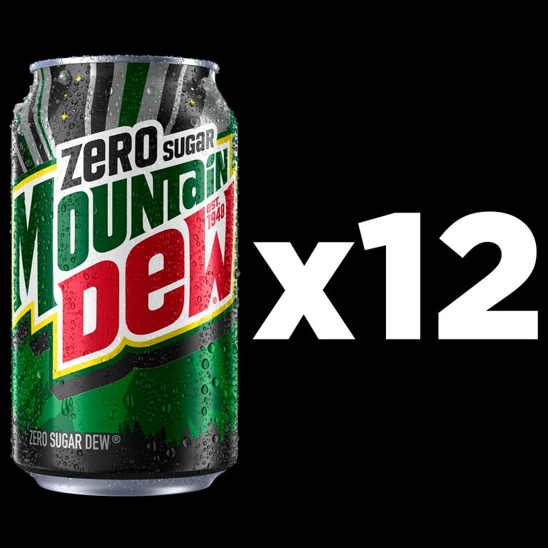 とろさわ Mountain Dew Zero Sugar Citrus Soda Pop, Bold Lemon Lime