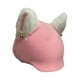 thumbnail image 5 of Funda para casco con orejas de gato, accesorios para casco, gorro de punto práctico y versátil, Blanco rosa, 5 of 9