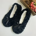 thumbnail image 2 of Slippers for Women Closed Toe Thick Warm Indoor And Outdoor Shoes Fuzzy Memory Foam Slip On Winter Slippers, 2 of 6