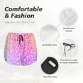 thumbnail image 6 of Fotbe Colorful Glitters Womens High Waist Running Shorts Athletic Workout Quick Dry Shorts for Women with Pockets Gym Yoga Summer Shorts-Small, 6 of 9