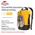 thumbnail image 1 of Naturehike-mochila impermeable de TPU de 20-40L, bolsa de viaje deportiva para natación al aire libre, separación seca y húmeda, alta capacidad, resistente al desgaste IPX6 Fivean unisex, 1 of 2