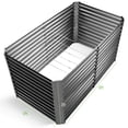 thumbnail image 7 of Land guard Gray 6x3x3ft Raised Garden Bed, Galvanized Metal Planter Box for Vegetables, Herbs, Flowers, 7 of 7