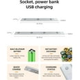 thumbnail image 4 of Led Under Cabinet Light, Under Counter Closet Lighting with Motion Sensor, USB Rechargeable Battery Operated Hill Corrugated Light for Kitchen （3 beads/15.74in）, 4 of 5
