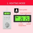 thumbnail image 4 of TFixol Thermostat Programmable Sans Fil avec Mode Chauffage et Refroidissement, Capteur de Température Intégré avec Rétroéclairage LCD et Affichage Numérique pour Chauffage et Refroidisseur, 4 of 7