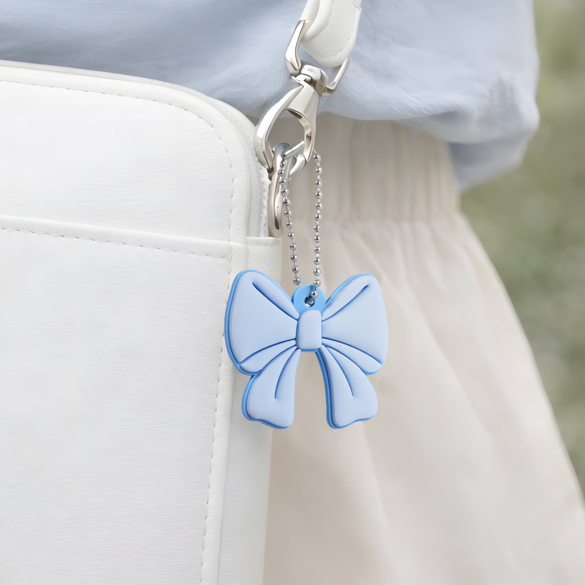 4 Count, Multicolor Bow Keychains, Party Favors, by Way To Celebrate