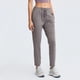thumbnail image 4 of Pantalones de yoga holgados y rectos con cordón en la cintura, pantalones deportivos casuales elásticos recortados para mujer, 4 of 6