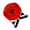 Red, variant on Waist Twisting Disc Body Shaping Waist Twisting Disc, Twist Waist Disc Board with Drawstrings, Waist Whispers Exercise