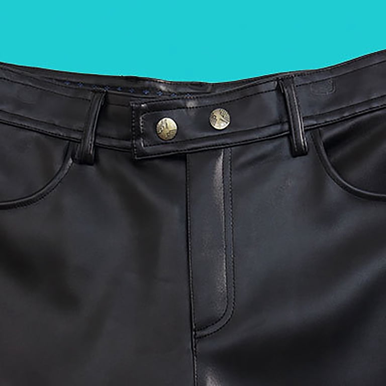 Slim Fit Mens Leather Pants H&amp;m Men Black Slim-Fit Tailored Pants Size:  S H&M
