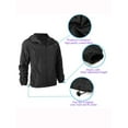 thumbnail image 7 of FANNYC Men's Lightweight Outerwear Jackets Outdoor Hooded Jackets Waterproof Windbreakers Rain Coat Casual Sports Active Jackets 4XL-7XL, 7 of 7