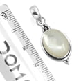 thumbnail image 2 of 925 Silver Pendant For Necklace For Women White Natural Mother Of Pearl Stone Silver Pendant April Birthstone Boho Silver Pendant Gift For Ladies On Cocktail Party 925 Silver Jewelry With Gemstone, 2 of 3