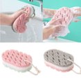 thumbnail image 5 of CQCYD 1Pcs Exfoliating Body Scrubber Sponge, 2-Pack Soft Bath Brush for Shower, Gentle Cleaning Scrubber for AdultsKids, Reusable Loofah Sponge Pad, Back Scrubber Brush for Exfoliation Skin Care, 5 of 9