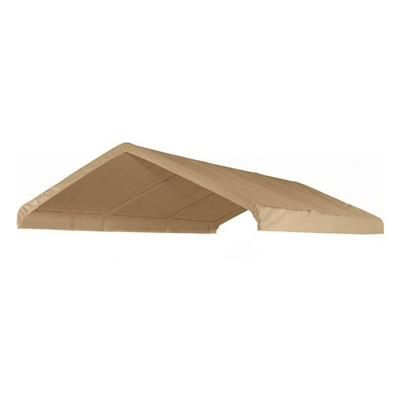 12' X 20' Canopy Replacement Cover (Tan) - for Frames 10' W X 20' L (See Diagram)