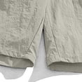 thumbnail image 3 of Diufon Men's Athletic Shorts Cotton Linen Drawstring Waisted Outdoor Sport Shorts Spring Summer Shorts with Pockets, 3 of 6