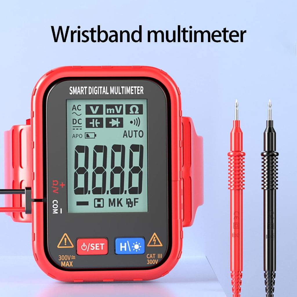 PatungKu Backlit Display Digital Multimeter Include Test Probes For Low Light Environment