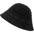 thumbnail image 1 of LinYooLi Bucket Hat for Men Shade Warm Thick Fisherman Hat Solid Color Crochet Knit Hat Fashionable Versatile Basin Hat, 1 of 8