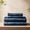 Navy Blue/Bed Sheet Set, variant on Cooling Sheets  - 4 count Viscose Derived from  Sheet Set,  Wicking, Silky Soft, 16 Inch Deep Pocket, Envelope Pillowcases, Oeko-TEX, White