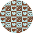 thumbnail image 1 of Ahgly Company Machine Washable Indoor Round Transitional Blue Lagoon Blue Area Rugs, 8' Round, 1 of 7