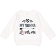 thumbnail image 2 of Inktastic My Nonna Loves Me Girls Toddler Sweatshirt, 2 of 4