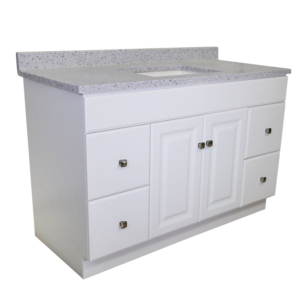 Design House 590729 Wyndham 2Door 4Drawer Vanity with Cultured Marble