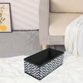 thumbnail image 5 of REGALWOVEN 1 Pack Fabric Storage Bins, Collapsible Closet Organizers for Shelves, Perfect for Storing Clothes Books Wavy Pattern Black 11*5.5*3.9, 5 of 6