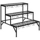 thumbnail image 1 of Costway Estante para Plantas de Metal 3 Niveles Soporte Expositivo para Flores Porta Plantas Decorativo para Jardín Interior Negro 70 x 60 x 60,5cm, 1 of 8