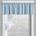 thumbnail image 4 of Ambesonne Spanish Tile Valance & Curtain, Floral Swirling Ethnic, 55"x24", Violet Blue Teal and White, 4 of 7