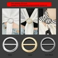 thumbnail image 2 of Adjustable Metal Hem Button Scarf Belt Gunmetal Black Decorative Button for T Shirt Fixing 3 Position Design 1 Piece, 2 of 3