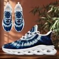 thumbnail image 5 of Coolcustomize Blue & White Tie-Dye Low-Top Sneakers for Men, Breathable Lightweight Tennis Shoes with Cushioned Sole, Round Toe Lace up Sport Shoes for Casual Athletic Wear/Gym/Outdoor Running/Travel, 5 of 5