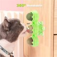 thumbnail image 5 of Bola de hierba gatera 3 en 1, snack para gatos con pared giratoria de 360°, juguete giratorio con hierba gatera, para limpiar los dientes de los gatos y atraer gatos. Rojo Verde, 5 of 5