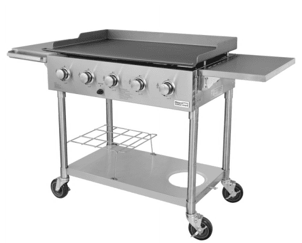 Royal Gourmet GB5000S Regal 5-Burner 65,000-BTU Propane Gas Grill Griddle, 36’’L, Outdoor Cooking, Tailgating - image 2 of 6